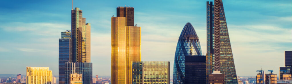 London skyline.
