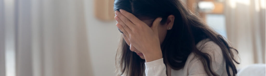 Young woman looking concerned