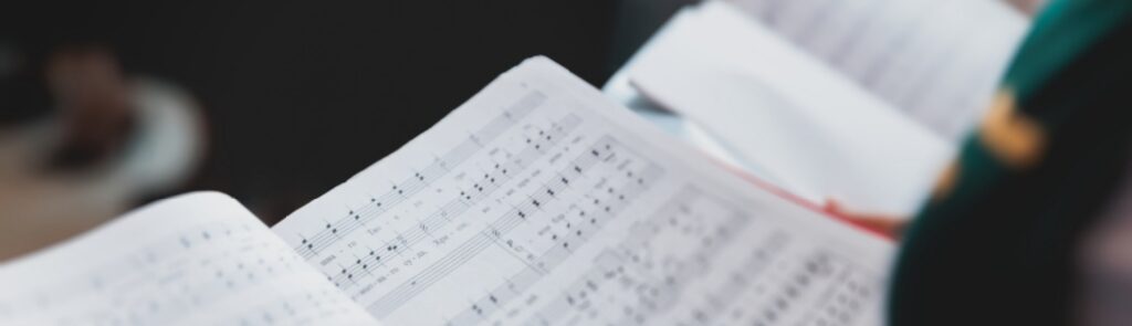 A church choir in a cathedral.